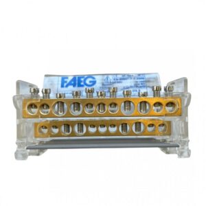 Morsettiera Distribuzione 2x125A 11 Fori 6 Moduli